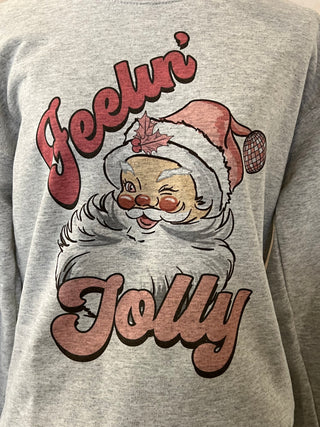 Feeling Jolly Pullover ~ Grey
