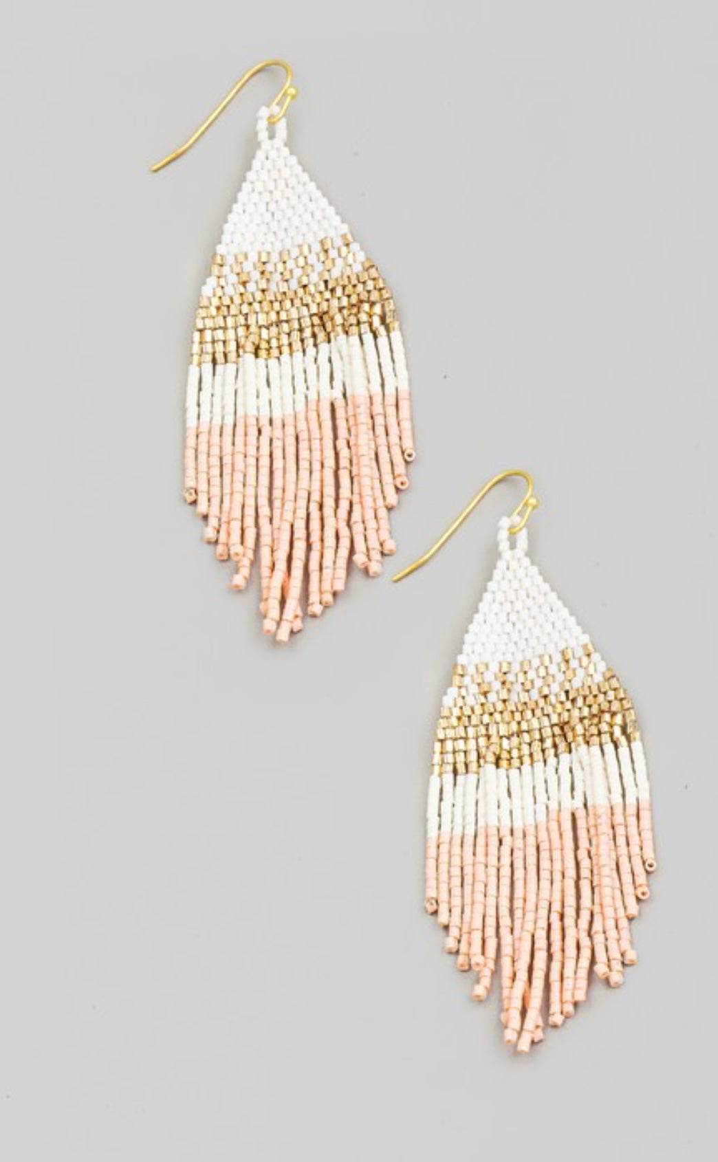 Oasis Beaded Fringe Earrings