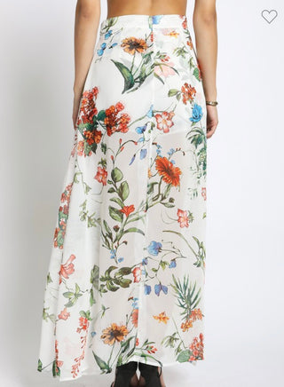 Garden Party Shorts with Maxi Overlay