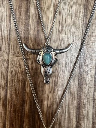 Buffalo Pendant Necklace