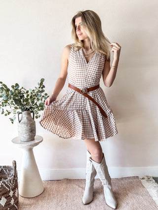 Maple Gingham Dress