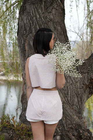 Eliza Gingham Crop Top