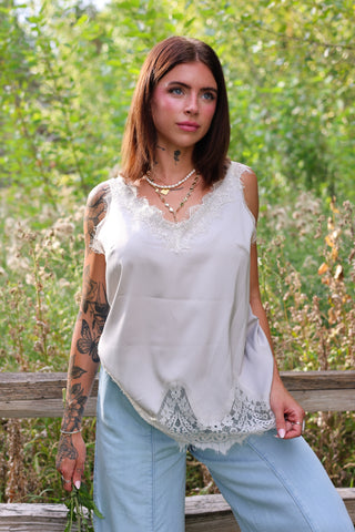 Willowmere Lace Handkerchief Cami