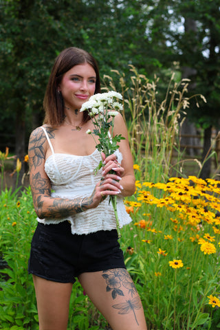 Marigold Lace Corset Top