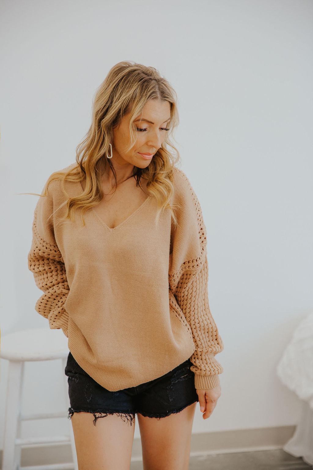 MABLE LIGHTWEIGHT KNIT SWEATER LOOSE FIT ~ DUSTY PINK