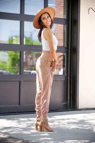 Aria Relaxed Joggers ~ Mauve