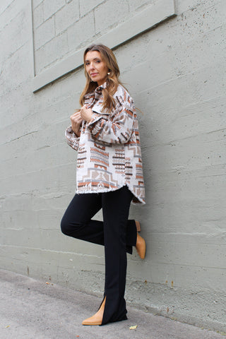 Aztec Western Shirt Jacket