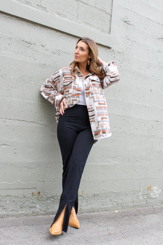 Aztec Western Shirt Jacket