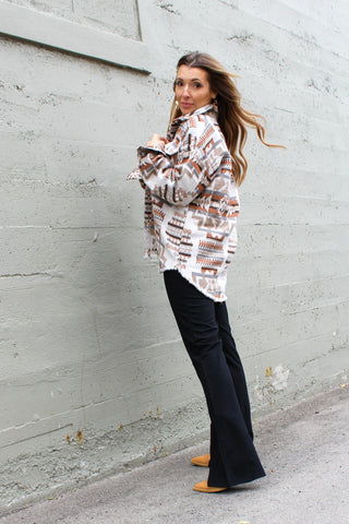 Aztec Western Shirt Jacket