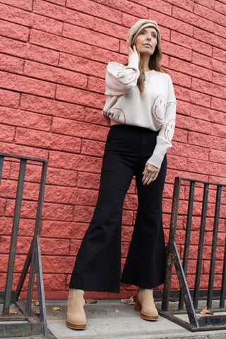 SMILEY KNIT TOP